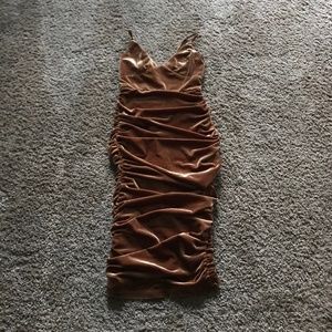 Velvet bodycon dress